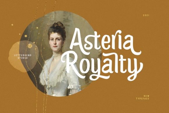 Asteria Royalty: A Vintage Display Font for Distinct Designs