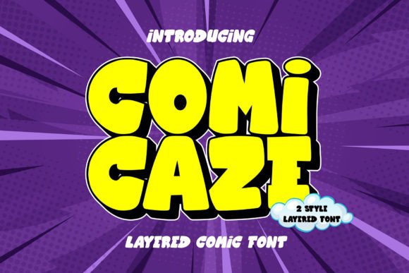 Comicaze: A Dynamic Layered Comic Display Font