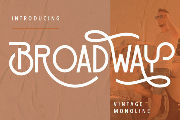 Discover Broadway: A Retro Display Font with Modern Appeal