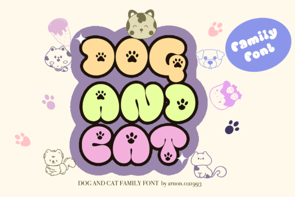 Discovering the Charm of the Dog and Cat Typeface