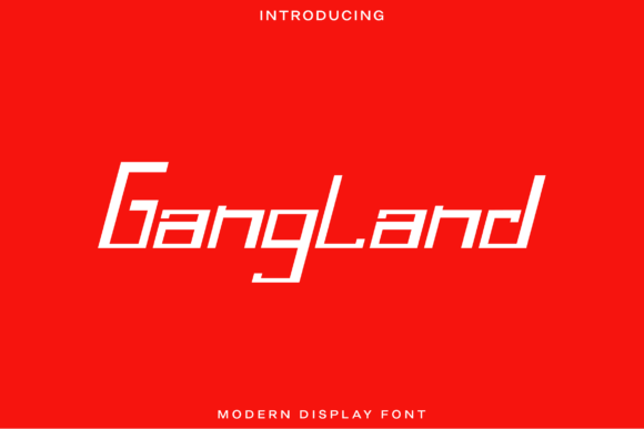 Gangland: A Typeface Built for Speed and Impact