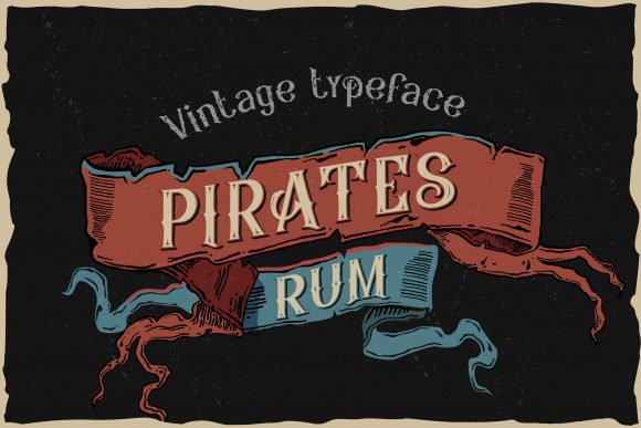Pirates Rum: A Bold Vintage Font for Timeless Designs