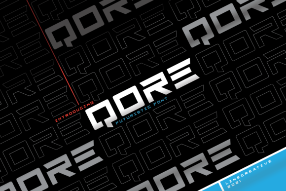 Qore: A Bold Typeface for Future-Focused Design