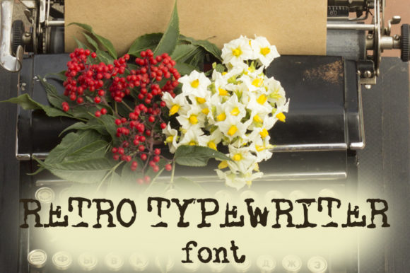 Retro Typewriter: A Vintage Display Font with Modern Appeal
