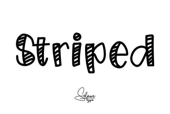 Striped: A Quirky Display Font for Creative Projects